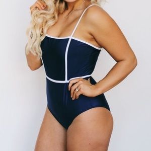 Navy One Piece Swimsuit